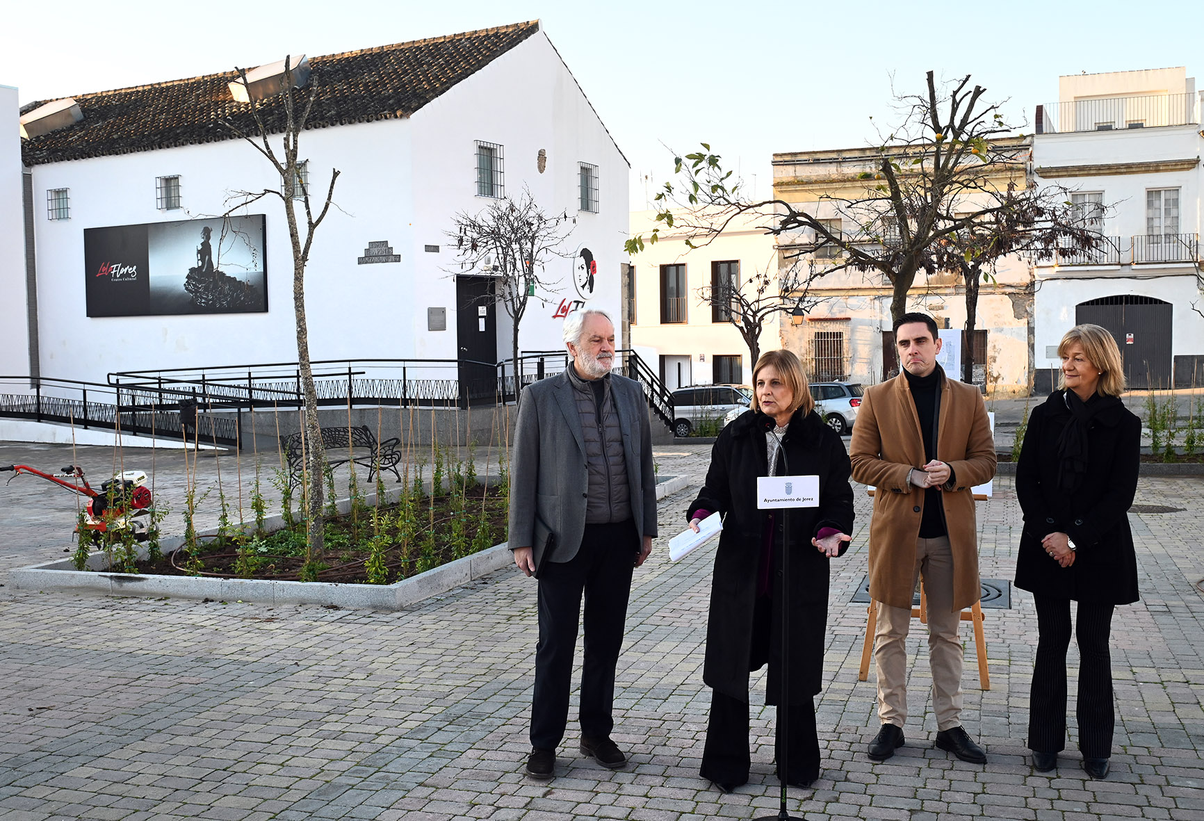 Archivo. Visita de la alcaldesa a la plaza Belén