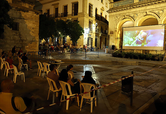 Cine en plaza de La Asunción