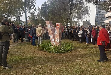 Inauguración monumento al voluntariado