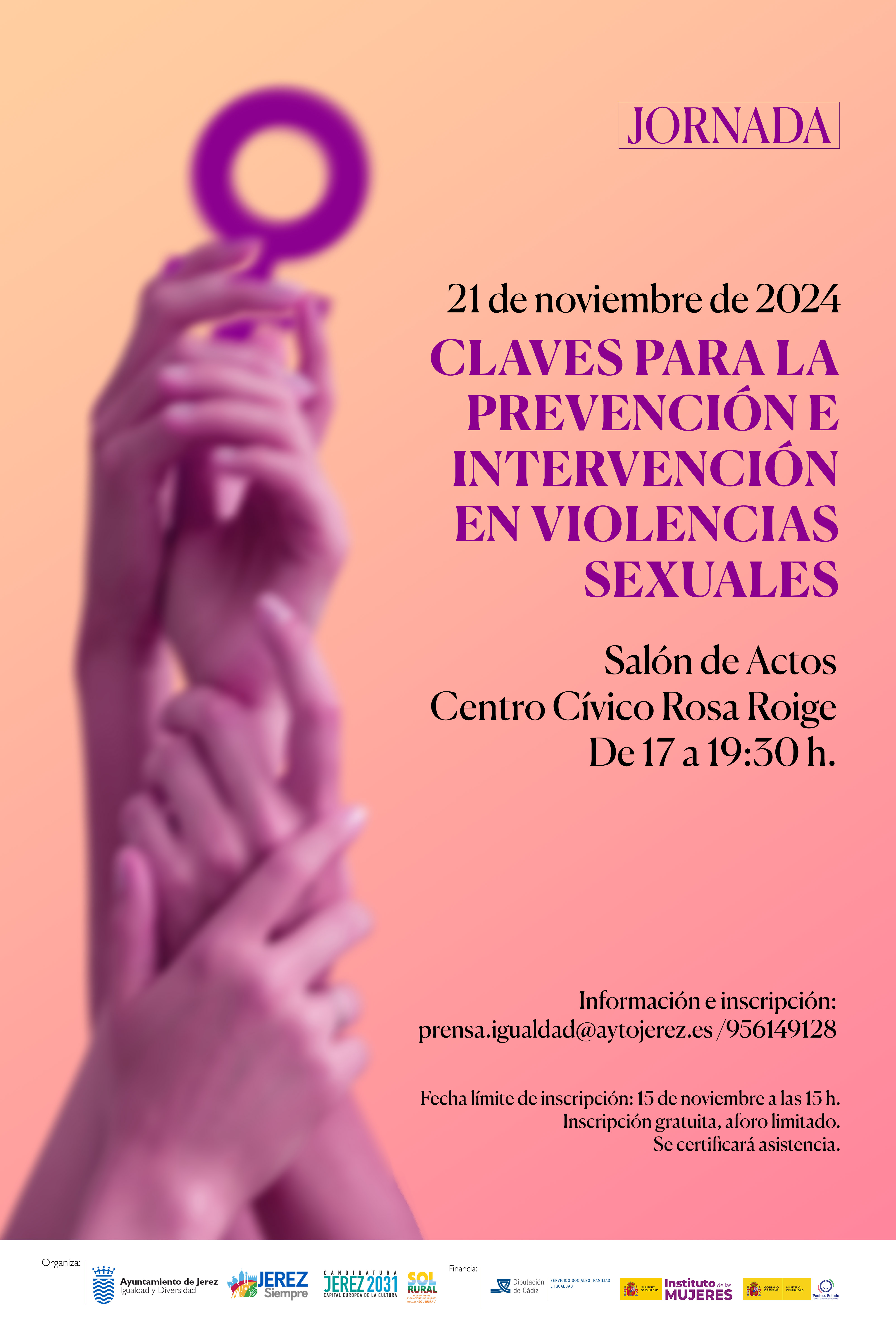 Cartel Jornada Claves para la Prevención e intervención en violencias sexuales