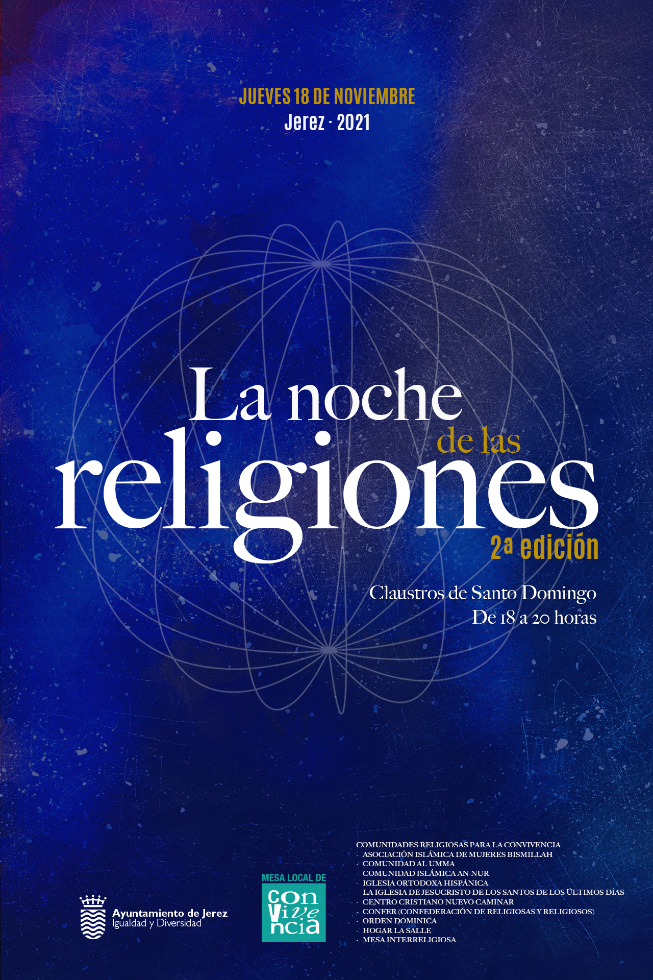 Cartel "La noche de las religiones"