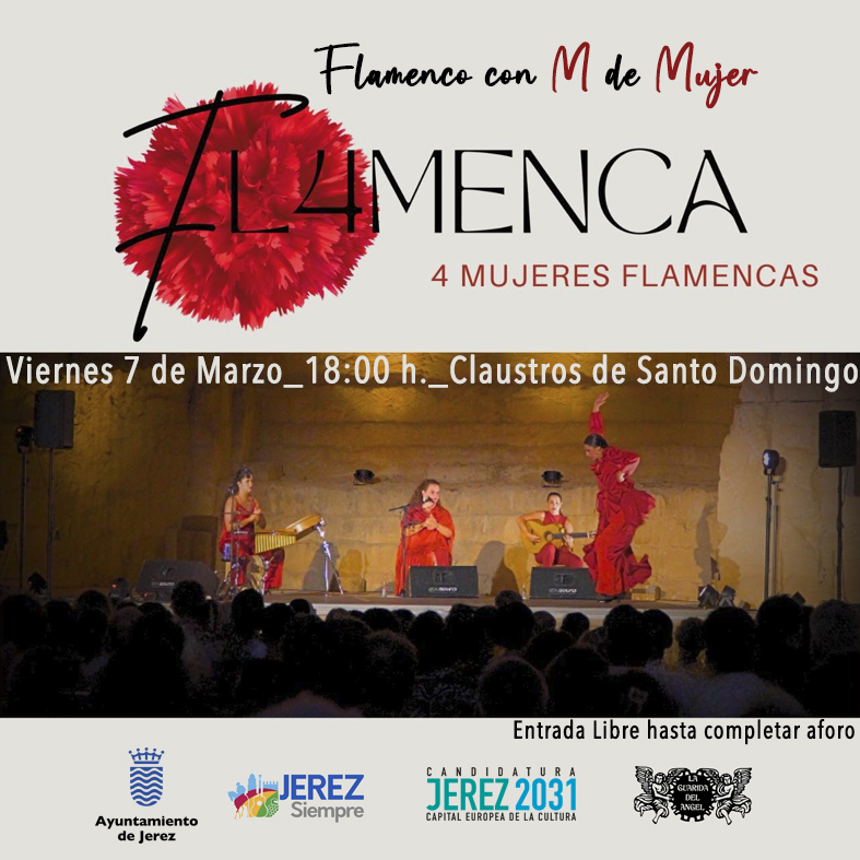 Cartel Espectáculo Flamenco con M de Mujer