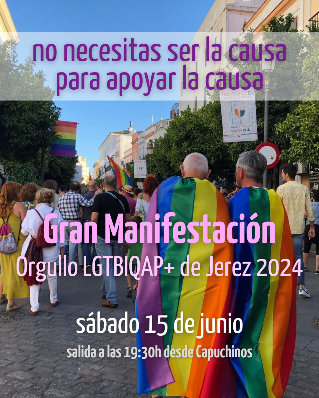 Cartel Manifestación ORGULLO LGTBIQAP+ 2024