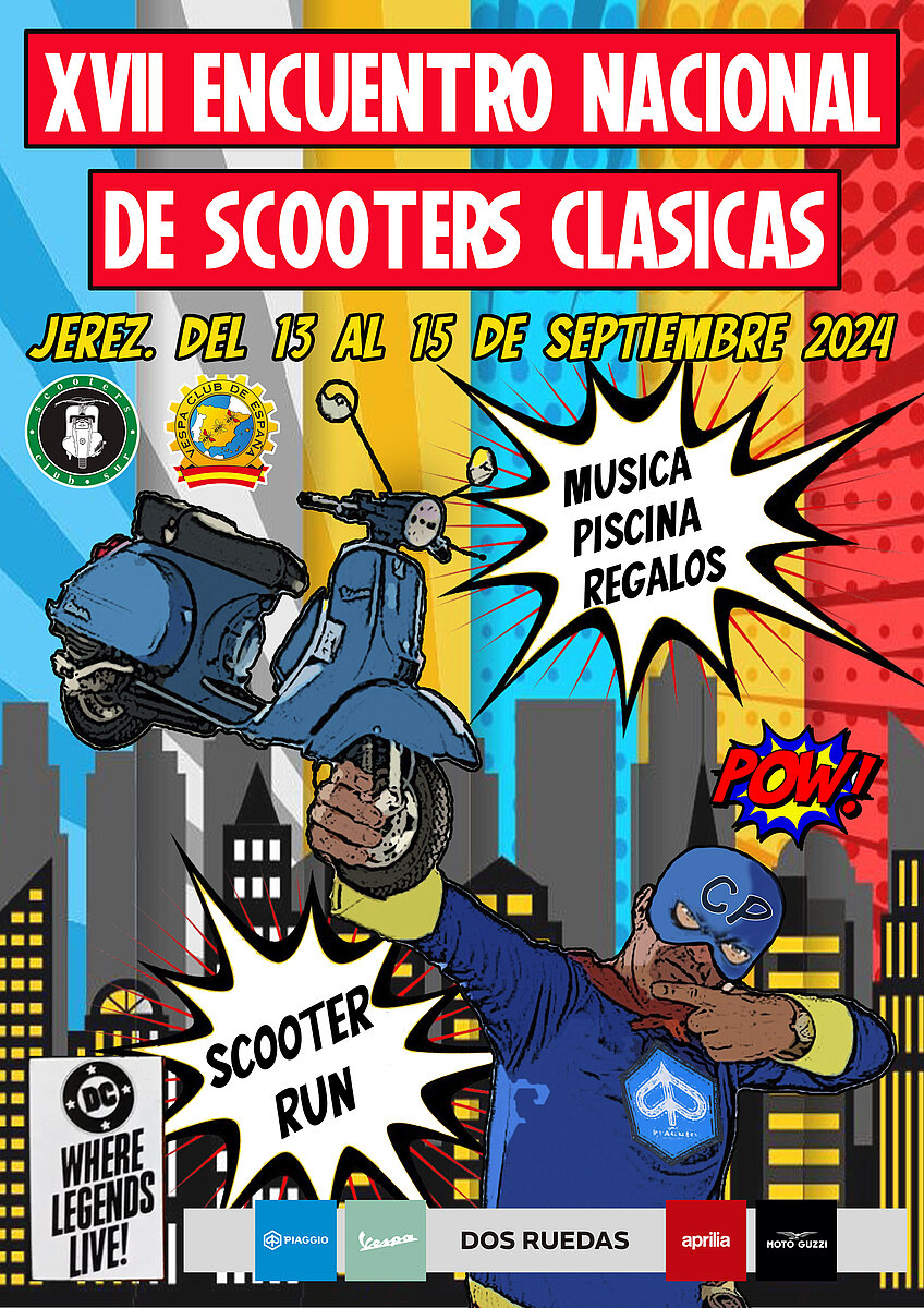 Cartel encuentro nacional de scooters clásicas