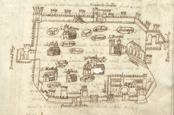 Croquis Jerez Siglo XVII