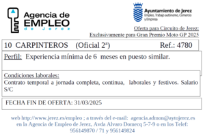 Oferta Agencia Empleo Jerez