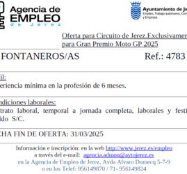 Oferta Agencia Empleo Jerez