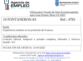 Oferta Agencia Empleo Jerez