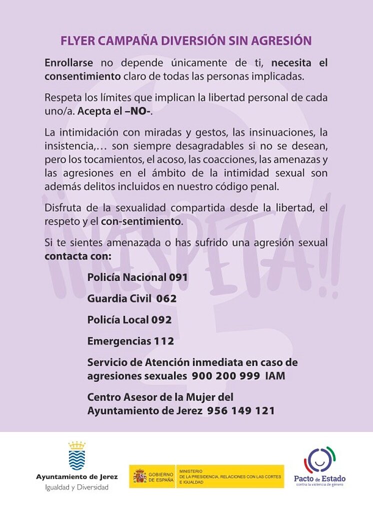 Flyer Campaña RESPETA