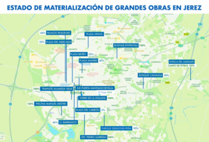 Mapa de las obras