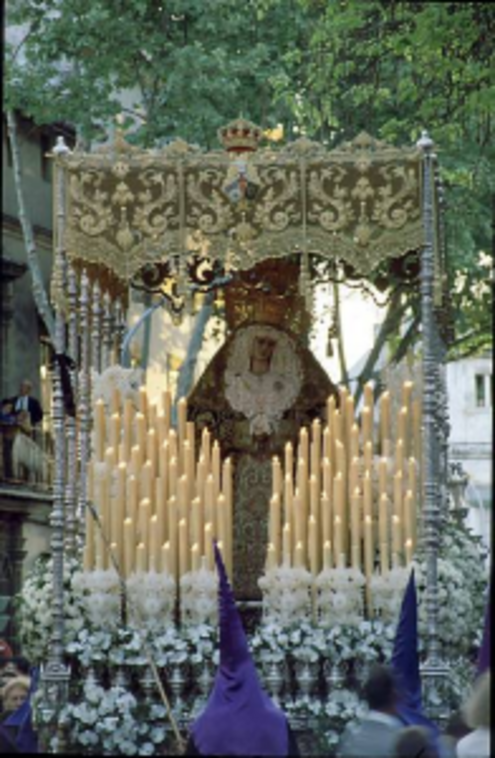 Imagen paso de palio de La Soledad