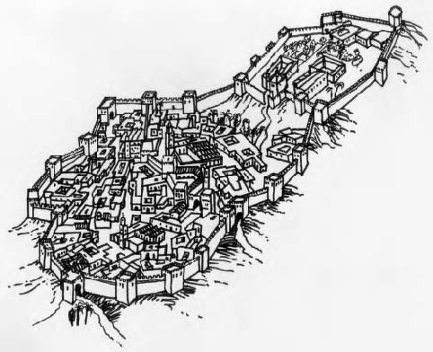 Plano del recinto amurallado