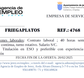 Oferta Agencia Empleo Jerez