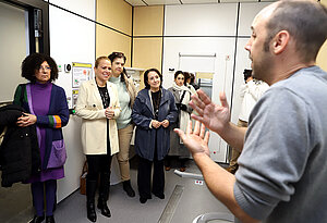 Las delegadas durante la inauguración