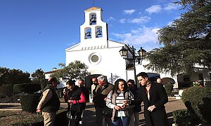 Jaime Espinar en la barriada rural