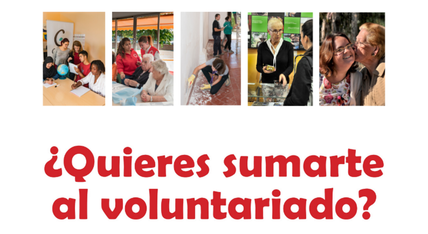 ¿Quieres sumarte al voluntariado?