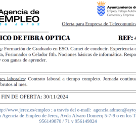 Oferta Agencia Empleo Jerez