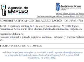 Oferta Agencia Empleo Jerez