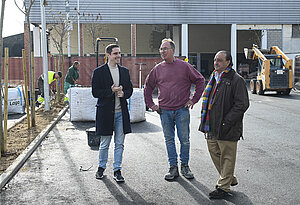 Jaime Espinar y Francisco Zurita han visitado las obras del antiguo Taller de Fiestas