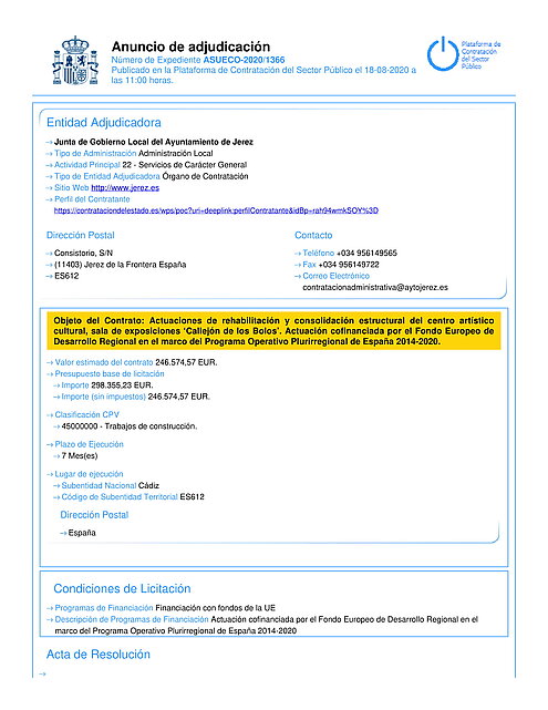 ANUNCIO ADJUDICACION CAC