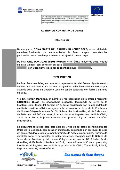 ADENDA AL CONTRATO