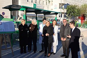 La alcaldesa realiza una visita técnica a la nueva parada del Hospital de Jerez