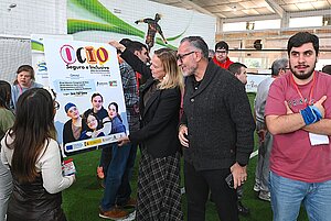 Yessika Quintero y Tomás Sampalo asisten al congreso de ocio inclusivo