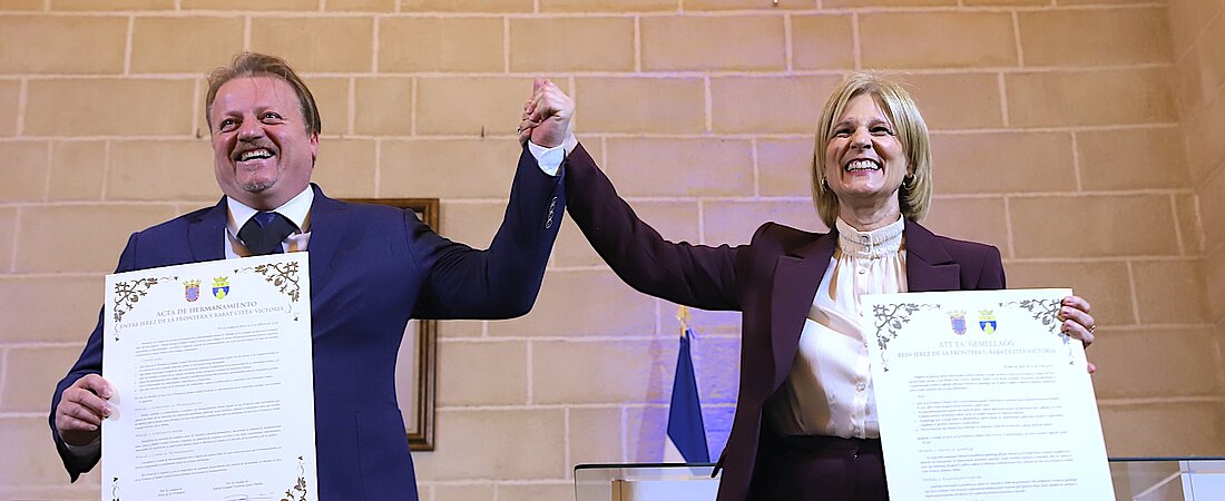 #htmlcaption-2 Jerez y Victoria han sellado su hermanamiento