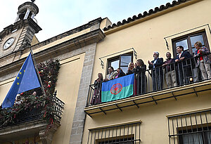 La alcaldesa durante el acto