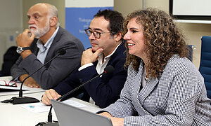 Susana Sánchez durante el encuentro