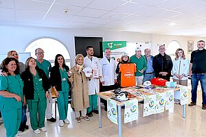 La alcaldesa participa en la Mesa informativa de ALCER