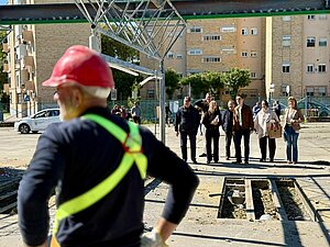 La alcaldesa ha visitado la barriada de La Plata