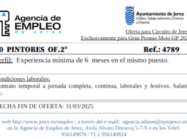 Oferta Agencia Empleo Jerez