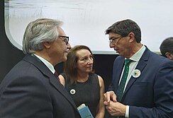 Con el vicepresidente de la Junta de Andalucía