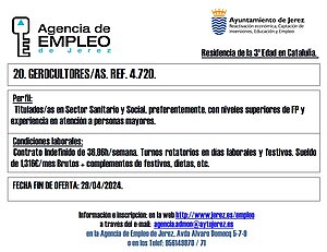 Oferta Agencia Empleo Jerez