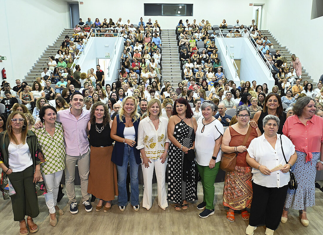 La alcaldesa durante el acto