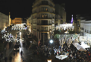 Archivo. Alumbrado navideño