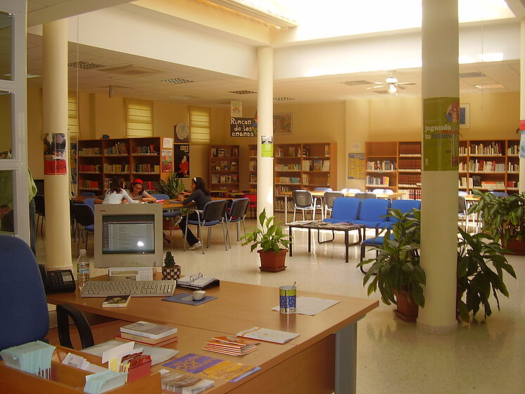 Imagen de la sala de lectura