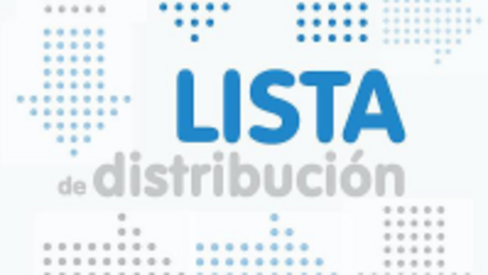 Lista distribución