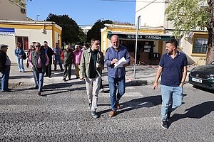 Jaime Espinar ha visitado las obras de mejora de la Constancia