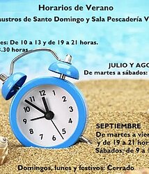 horarios de verano salas expositivas