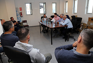 Jaime Espinar durante la reunión