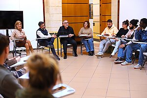 Carmen Pina y Tomás Sampalo presiden una nueva sesión de la Mesa Local de Juventud