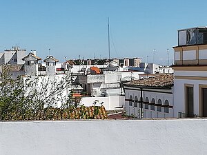 Fotografía panorámica de una zona de la ciudad